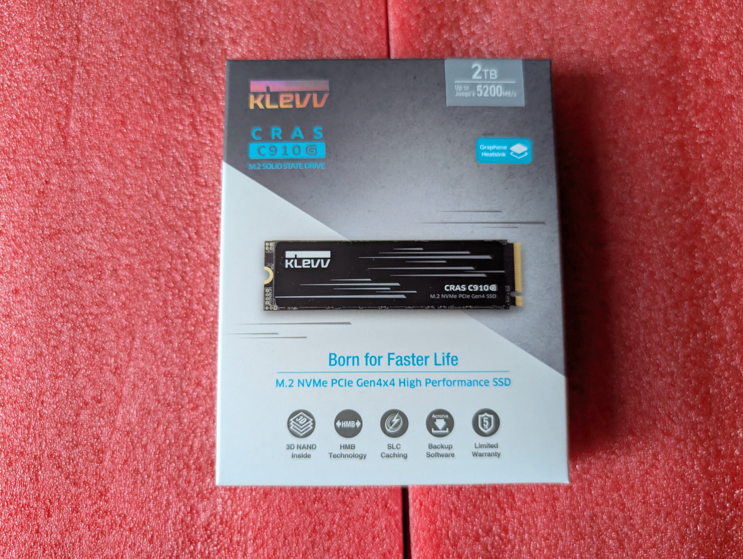 KLEVV 2TB NVME 5200MB/s M2 Gen 4X4 SSD NEU - Solid State Drive