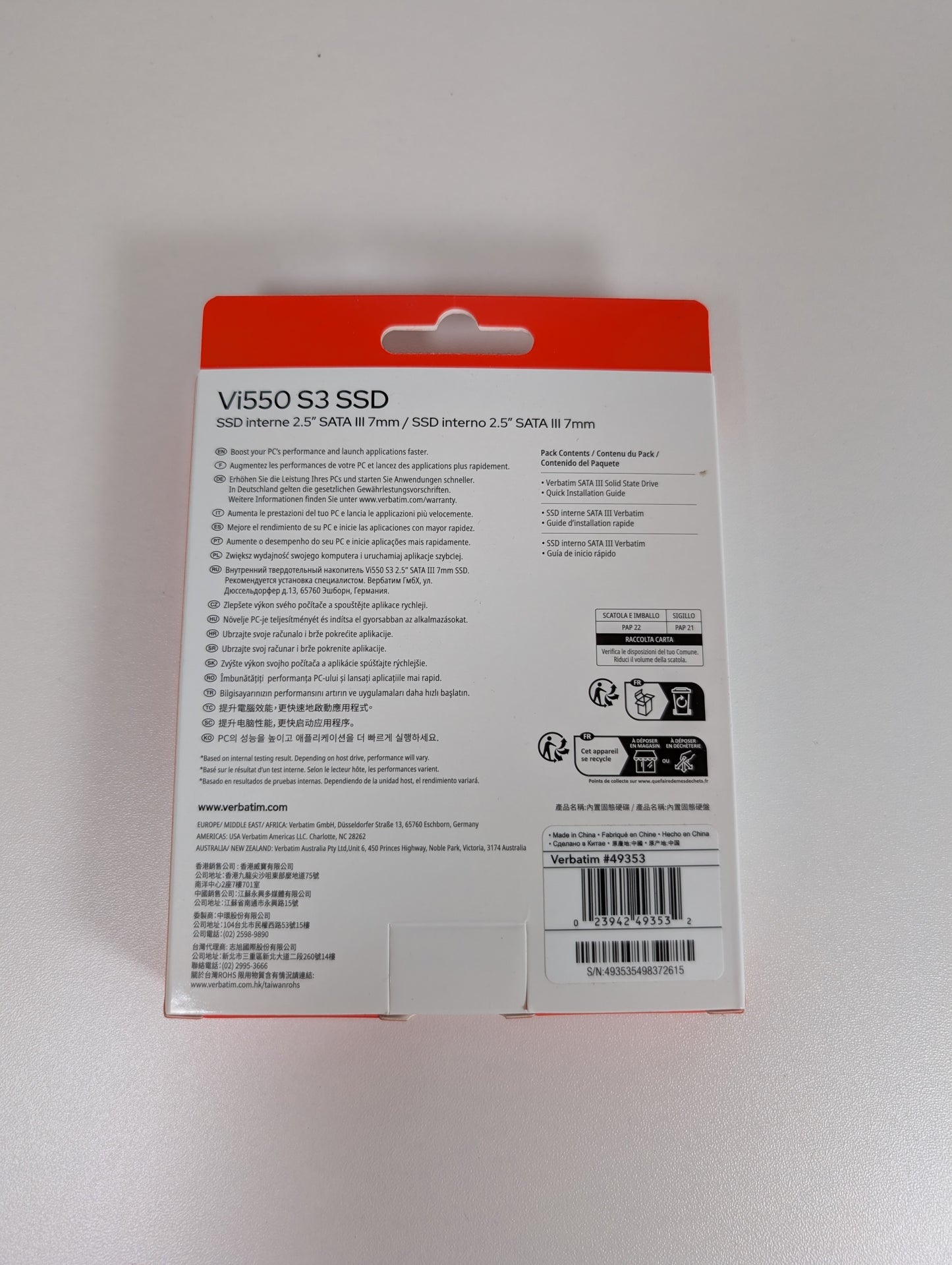 Verbatim 1TB SSD Vi550 S3 - Gaming, Office PC - NEU Versiegelt